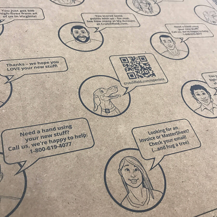 Shipping Carboard Art closeup