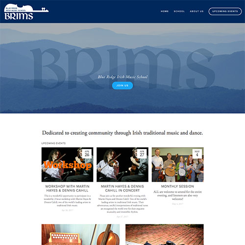 Blue Ridge Isish Music School Site