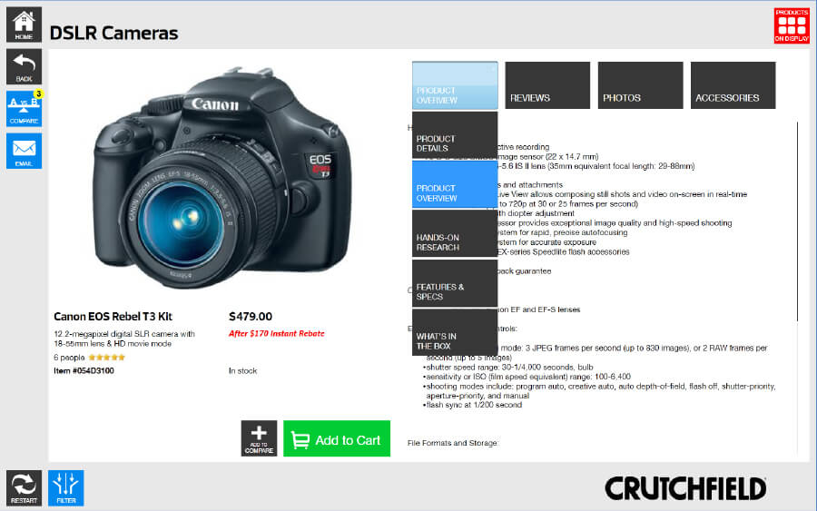 Retail Interactive App - Detail
